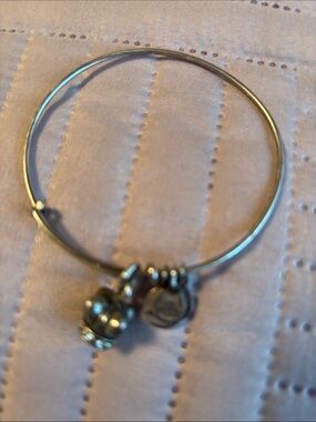 Alex and Ani Silver Crown Charm Expandable Bracelet